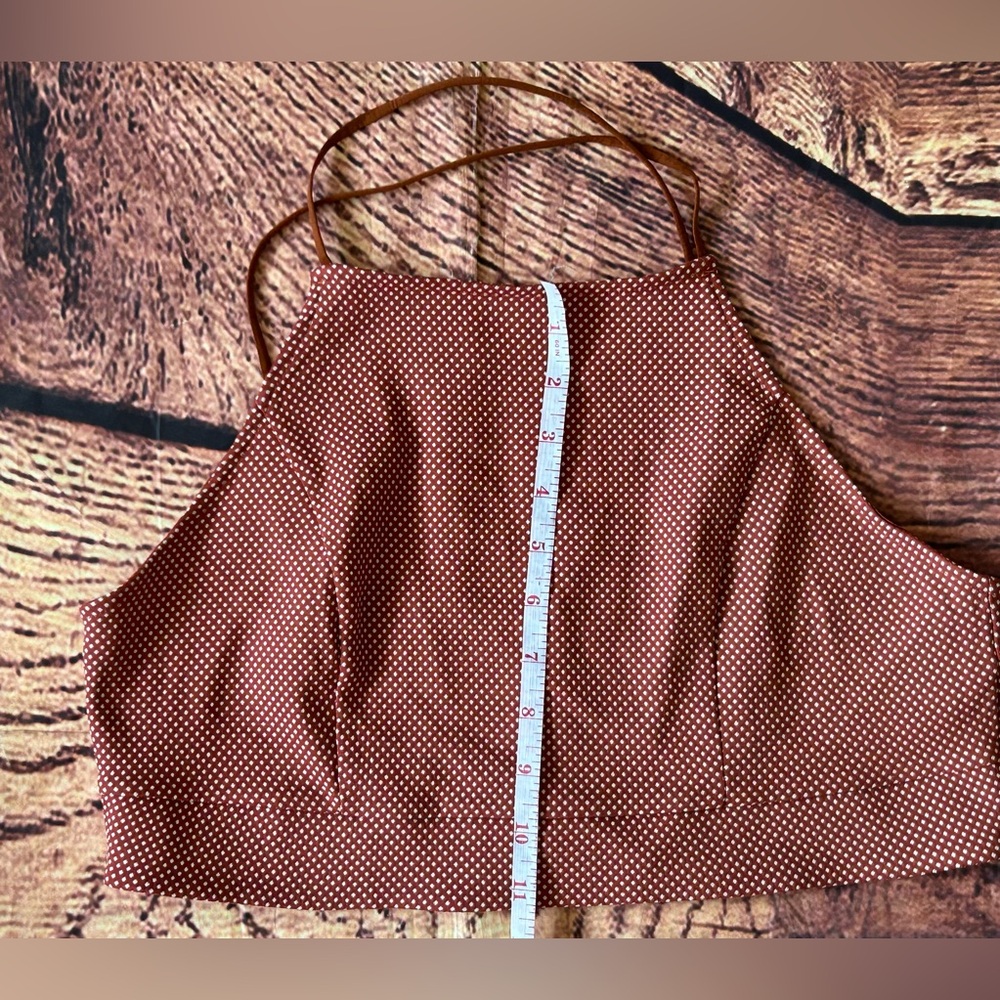 Brown Polka Dot Women's Top - Picture 8 of 8